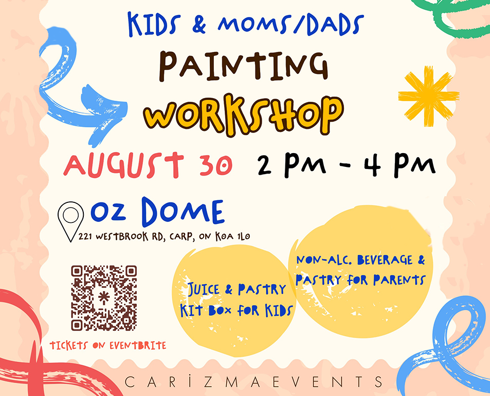 OZ Dome Kids Painting Workshop Event: Saturday, August 30, 2026